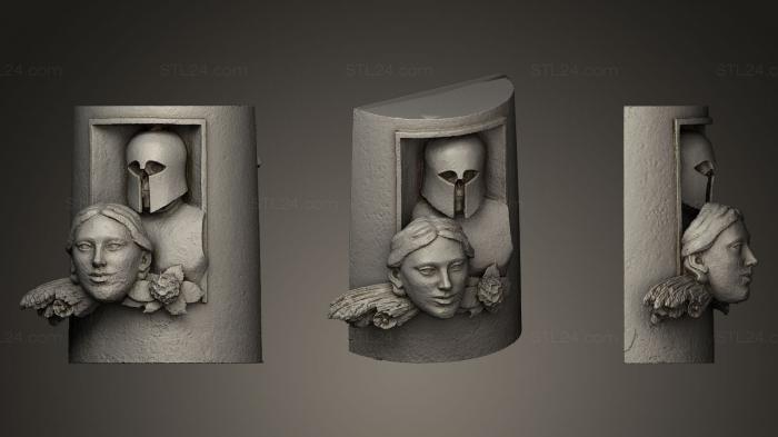 Статуэтки и статуи разные (Театральная стела, STKR_0430) 3D модель для ЧПУ станка